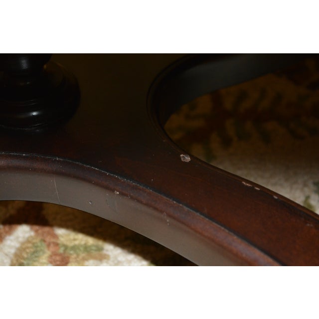 Cheetah Print Cowhide Covered Bench Ottoman W/ Nail Head Trim & Baluster Wood Base For Sale - Image 17 of 18
