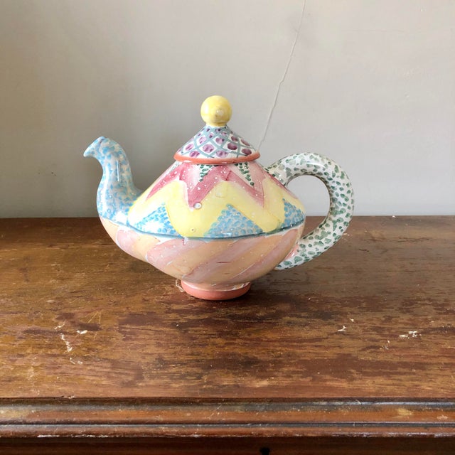 Mackenzie Childs Pottery Keukenhof Teapot Chairish