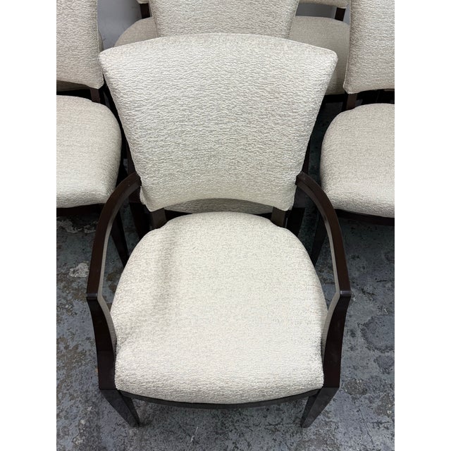 Off-white Armani by Nancy Corzine Venus Dining Chairs, Set of Eight For Sale - Image 8 of 12