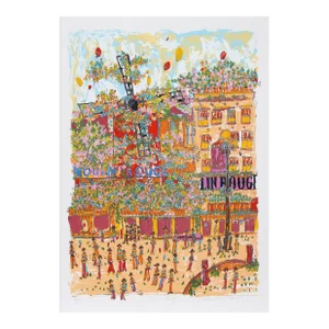 Early 21st Century "Moulin Rouge" Lithograph by Susan Pear Meisel