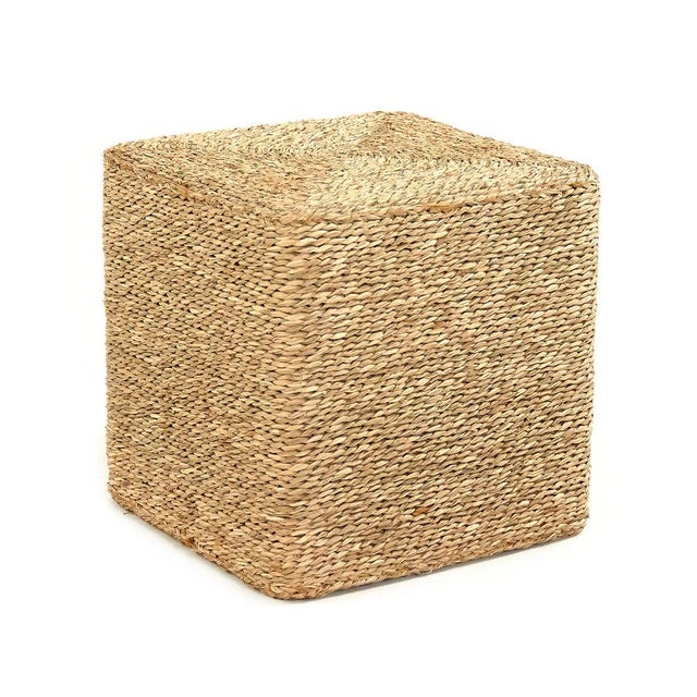 The Woven Pouf from Zentique is a handwoven cube pouf in natural brown seagrass. A versatile accent for casual seating or...