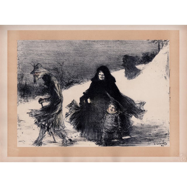 Charles Lucien Léandre, Noel, 1897, Lithograph on Paper For Sale - Image 10 of 10