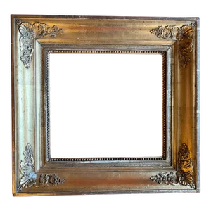 Antique 19th Century French Empire Gilt Wood Picture Frame for a Painting or Drawing