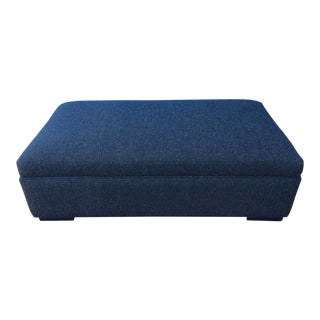 Ralph Lauren Fabric Rectangular Ottoman For Sale