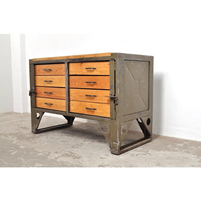 Industrial Chest of Drawers, 1950s For Sale - Image 11 of 14