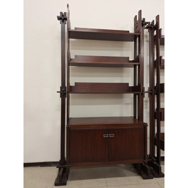 Bookshop Shelves by Marco Comolli for Mobilia, 1950s, Set of 2 For Sale - Image 11 of 18