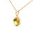 Early 21st Century Sphene Diamond 18k Gold Pendant Necklace For Sale - Image 5 of 6