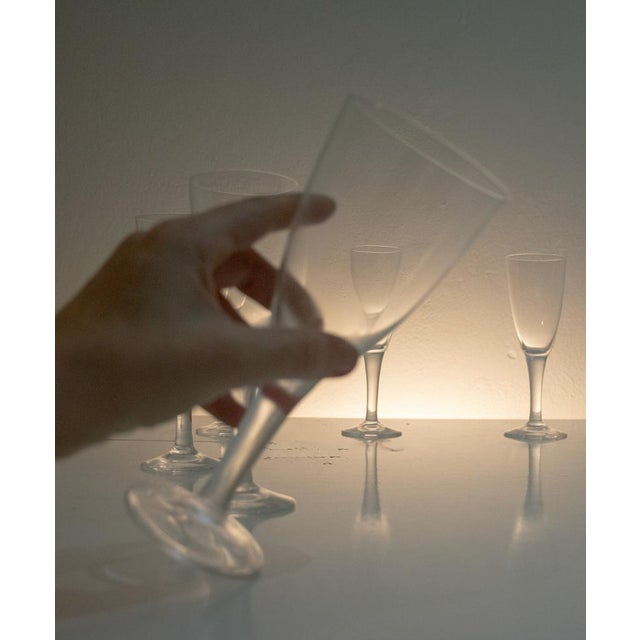 Champagne Glass Flutes by Carlo Morett, Set of 12 For Sale - Image 7 of 18