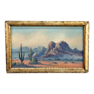 1920s Southwestern Desert Scene Painting For Sale