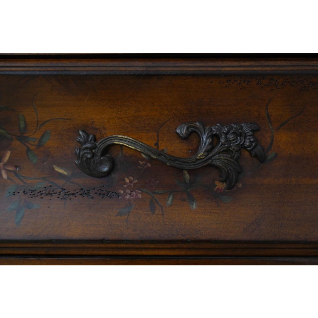 Ethan Allen Venetian Decorated Secretary Desk For Sale - Image 11 of 18