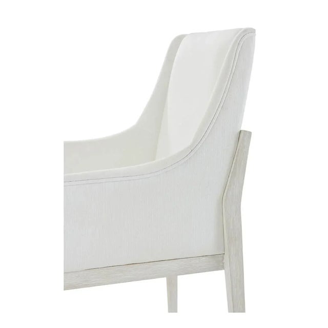 2020s Modern White Dining Arm Chair For Sale - Image 5 of 9