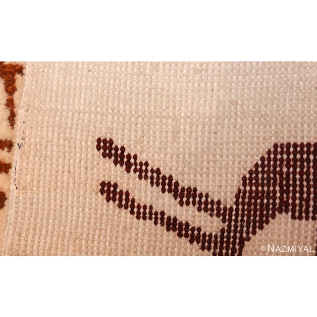 Nazmiyal Collection Animal Pattern Vintage Art Deco Olga Fisch Ecuadorian Rug For Sale In New York - Image 6 of 6