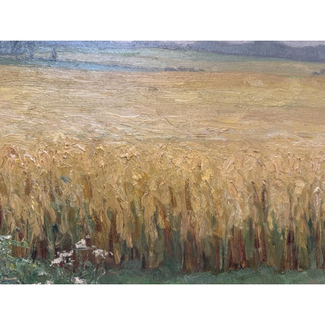 Landscape Composition, Oil Painting on Cardboard, Framed For Sale - Image 7 of 11