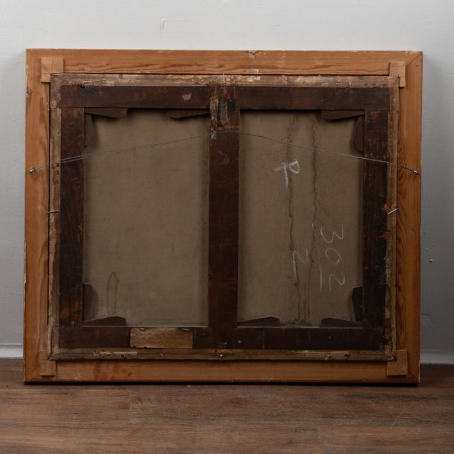 18th Century Swedish Original Oil on Canvas Painting Dramatic Narrative Including Soldiers For Sale - Image 10 of 10