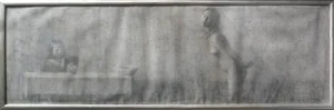 Boris Zaborov Garcon pres d'une Table et une Nue 1996