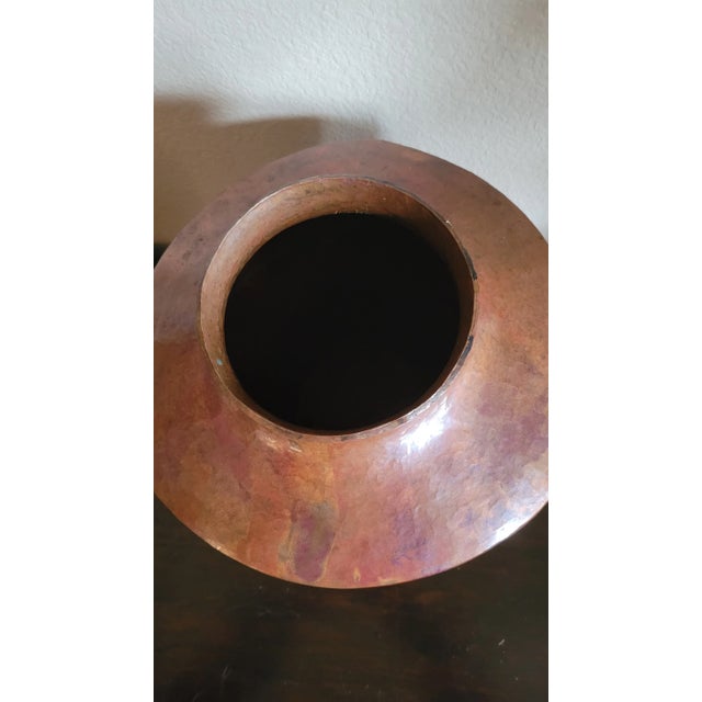 Vintage Copper Decorative Vase/Urn For Sale - Image 9 of 12