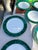 Mid-Century Modern 1970s Malachite Gabbay Dinner Plates- Set of 12 For Sale - Image 3 of 9