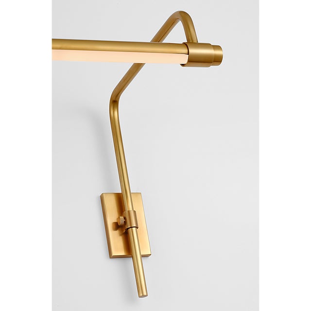 Thomas O'Brien for Visual Comfort Signature Kidd 18" Frame Mount Picture Light in Hand-Rubbed Antique Brass For Sale - Image 11 of 14