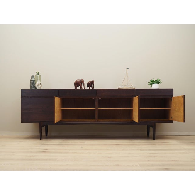 Vintage Danish Oak Sideboard by Ib Kofod Larsen for Faarup Møbelfabrik, 1970s For Sale - Image 3 of 16