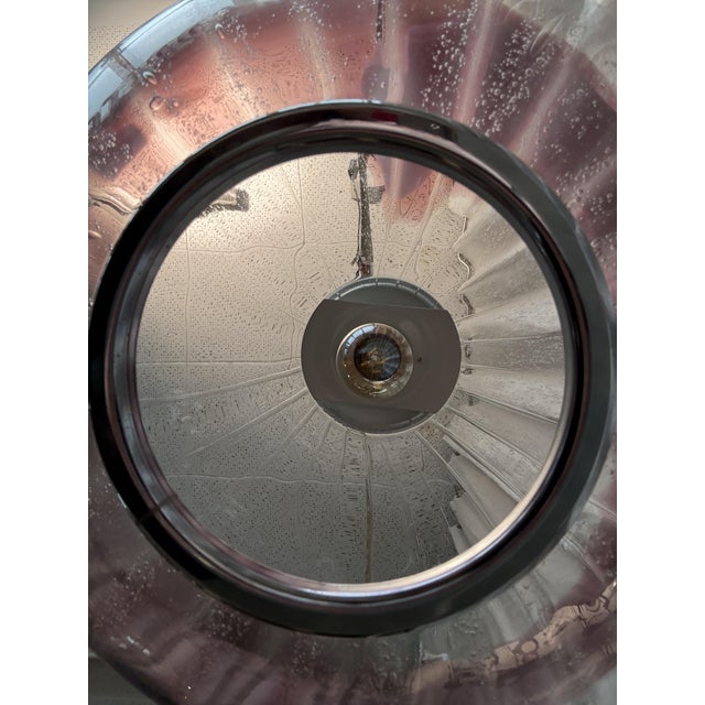 Space Age Murano Glass and Chrome Pendant from AV Mazzega, Italy, 1970s For Sale - Image 14 of 18