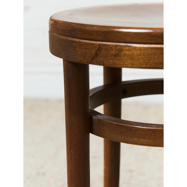 Mid-Century Modern Thonet Vintage Stool Table For Sale - Image 3 of 9