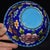 1970s Handmade Cloisonne Tea Bowl, Wire Inlaid Pink Peony on Deep Blue, Chinoiserie Decor For Sale - Image 5 of 9