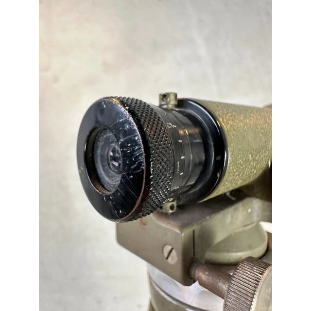 Vintage Measuring Instrument on Wooden Tripod For Sale - Image 11 of 13