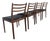 Teak Ladder-Back Dining Chairs, 1960s, Set of 4 For Sale