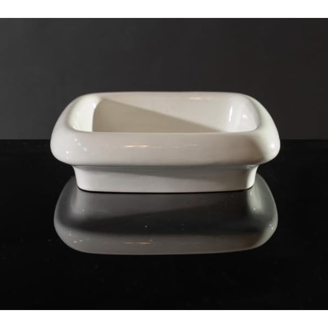 Danese White Ceramic Centerpiece Model Tremiti 4035 by Angelo Mangiarotti for Danese, Italy, 1968 For Sale - Image 4 of 13