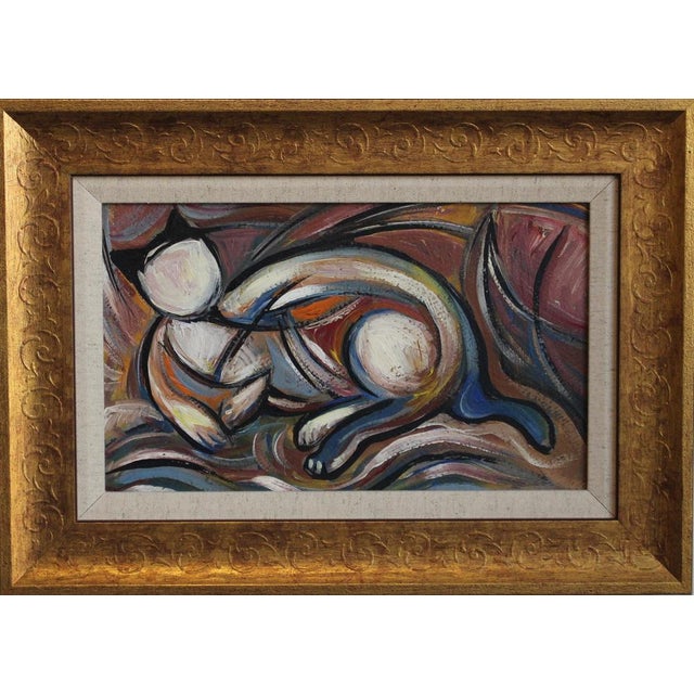 Postwar European Artist, The Vanguard Series Nr. XXIII Abstract Composition, 1950s-1970s, Oil on Board, Framed For Sale - Image 14 of 14