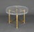 Modern Brass and Acrylic Oval Coffee Table For Sale In New York - Image 6 of 6