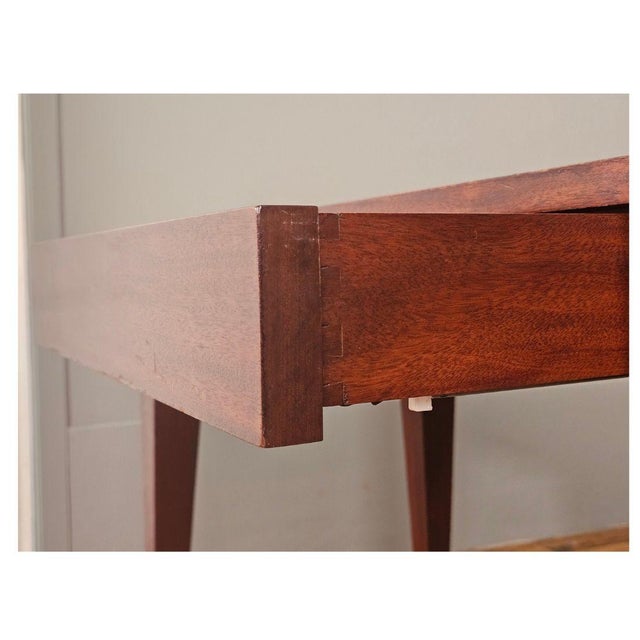 Mid-Century Modern Pair of Midcentury Style Single Drawer Wood Consoles For Sale - Image 3 of 5