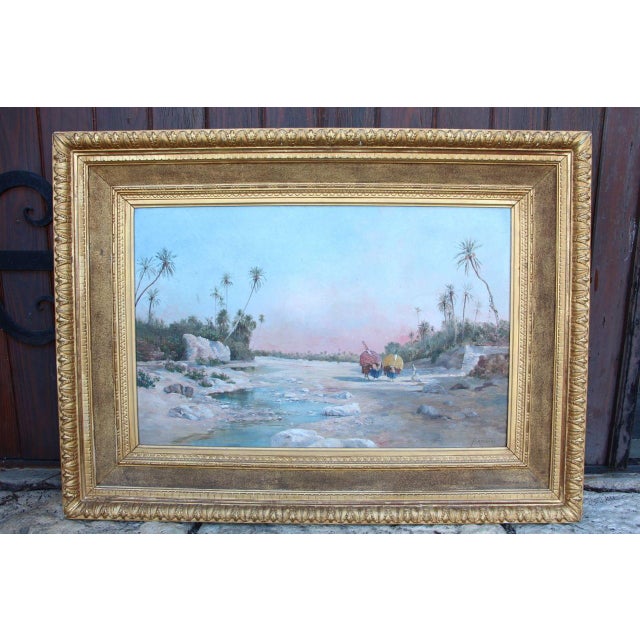 Fortunio, Hail by the River, 1800s, Oil on Canvas For Sale - Image 11 of 11