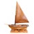 20th Century American Folk Art Carved Wood Sailboat For Sale - Image 4 of 13
