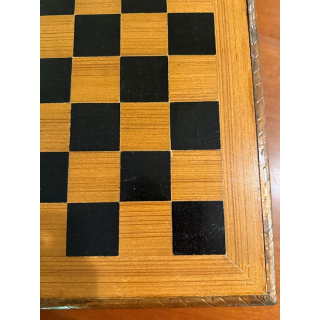 Wood Anglo Raj 1950's Table Top Chess Board, India For Sale - Image 7 of 12