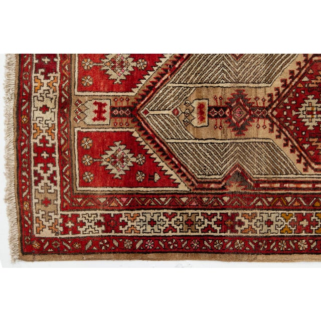 Textile Vintage Persian Serab Handmade Wool Rug With Allover Pattern For Sale - Image 7 of 11
