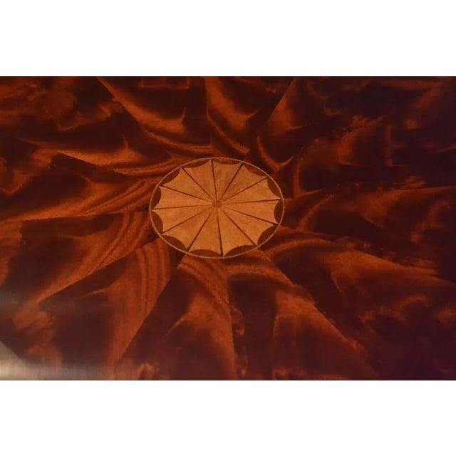 Round Perimeter Leaf Mahogany Dining Table by Leighton Hall Made-To-Order For Sale In Atlanta - Image 6 of 12