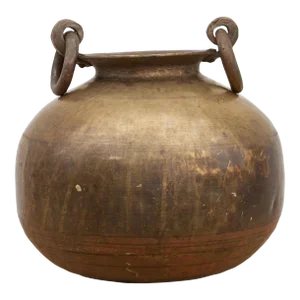 Antique Brass Rounded Kitchen Pot