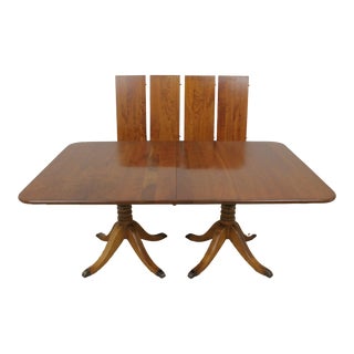 Stickley Solid Cherry Duncan Phyfe Dining Room Table For Sale