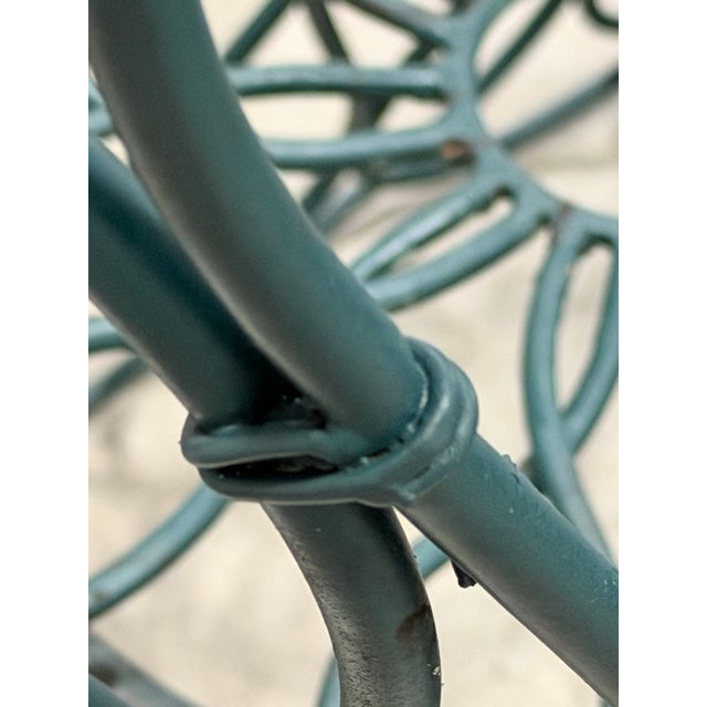 Looped Metal Midcentury Garden Loveseat Bench Settee After Frances Elkins (Per Item, 2 Avail) For Sale - Image 9 of 13