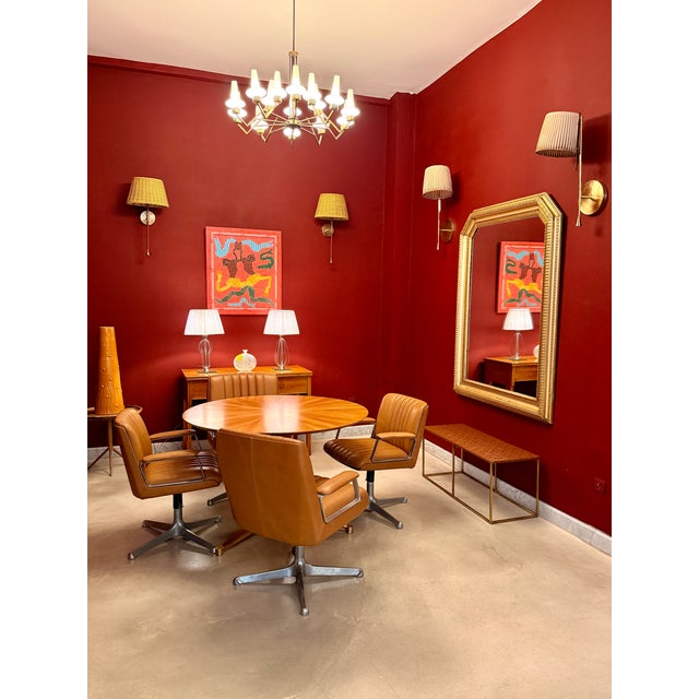 Pair of Italian Leather Office Chairs by Osvaldo Borsani, 1960s For Sale - Image 10 of 10