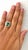2020s 4.81 Carat Tourmaline Diamond 14 Karat White Gold Ring, Size 7 For Sale - Image 5 of 5