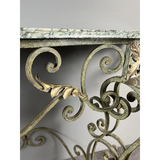 Wrought Iron Wall Console, 20th Century For Sale - Image 5 of 10