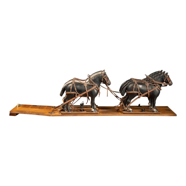 Antique Salesman Sample Horse Hitch by Milwaukee Saddlery For Sale