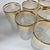 Hollywood Regency Gold and Frost Tumblers- Set of Six For Sale - Image 14 of 16