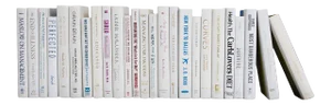 Decorative Books - Snowfall Books - White Books By The Foot