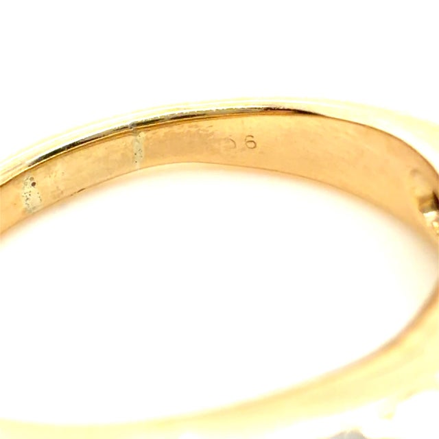 Gold Vintage Van Cleef & Arpels, Diamond "Philippine" Ring, 18k Yellow and White Gold, Size 6.5 For Sale - Image 8 of 9