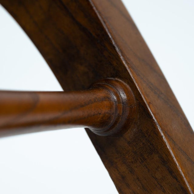 Chair in Brown Leather and Oak by Pierre Lottier for Almazan, 1970s For Sale - Image 9 of 18