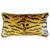 Stunning pair of designer custom-tailored pillows in Italian handloomed Scalamandré "Le Tigre" tiger print silk velvet...
