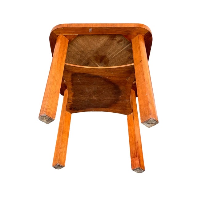 Wood Square Art Deco Coffee Table, Germany 1950s. For Sale - Image 7 of 11